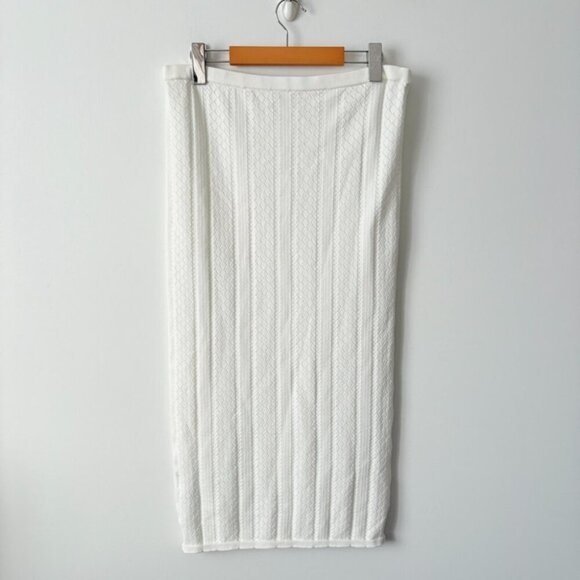 Aritzia Little Moon SET Balmy + Rico Tube Top/High Rise Knit Midi Skirt Birch - Picture 8 of 11